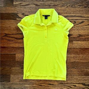 Armani Exchange Short Sleeve Polo Yellow XXS Women | Color: Yellow | Size: xxs